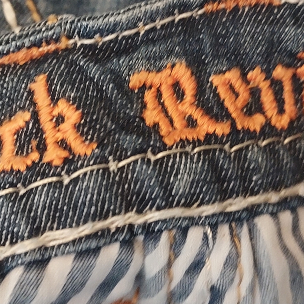 Rock & Revival Modelo Bootcut Boot Blue Denim Jeans Size 28 Tricia Wash - Picture 14 of 16